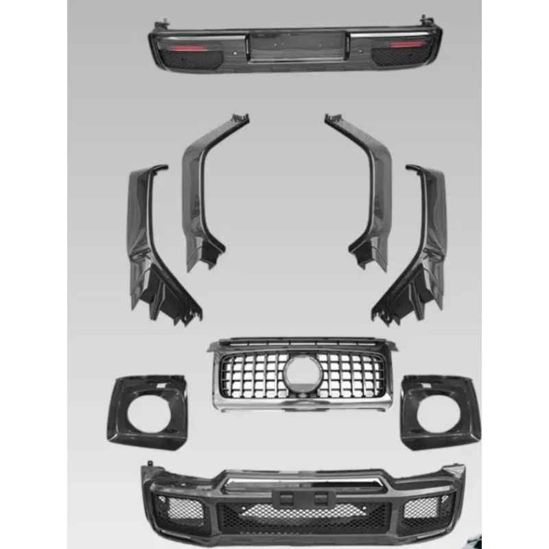 Custom Made Full Carbon Fiber Body Kit for G W464  G800 Wide Body Conversion Including Roof Spoiler and Side Steps