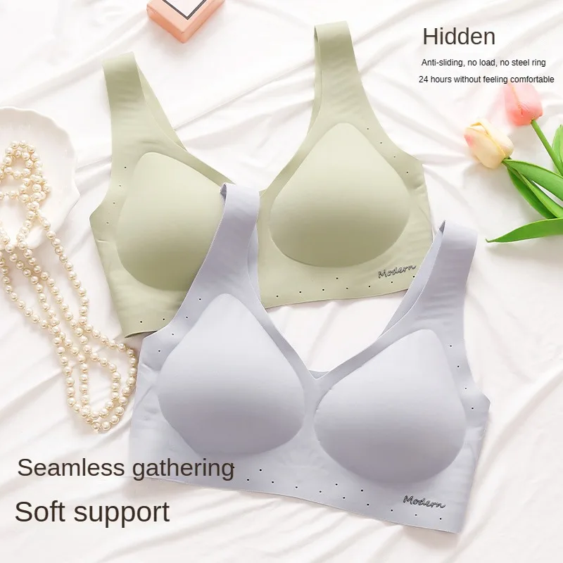 

Vest Unwired Bra for Women Beautiful Back Push Up Bra Comfortable Soft Sexy Bras Thin Female Underwear Seamless Push-up Sports