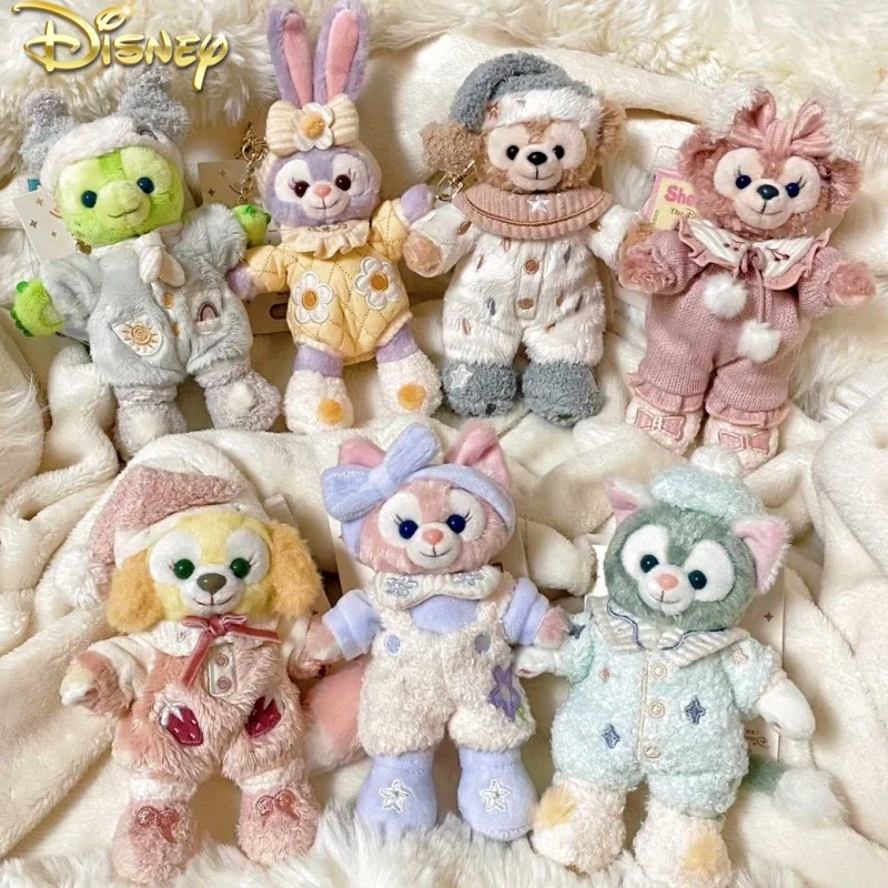 2024 Hot Kawaii Disney Shelliemay Linabell Stellalou Plush Doll Pendant Messenger Bag Small Pendant Key Chain Heart Gifts Girl