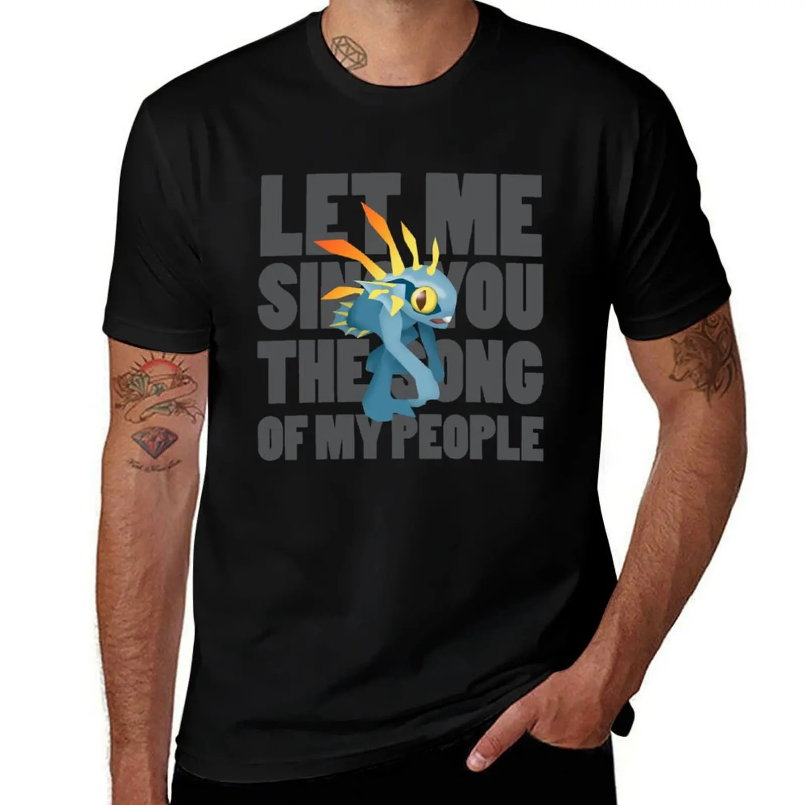 

Let Me Sing You the (Murloc) Song of My People T-Shirt t shirts for man graphic funny man t shirt designer T-shirt