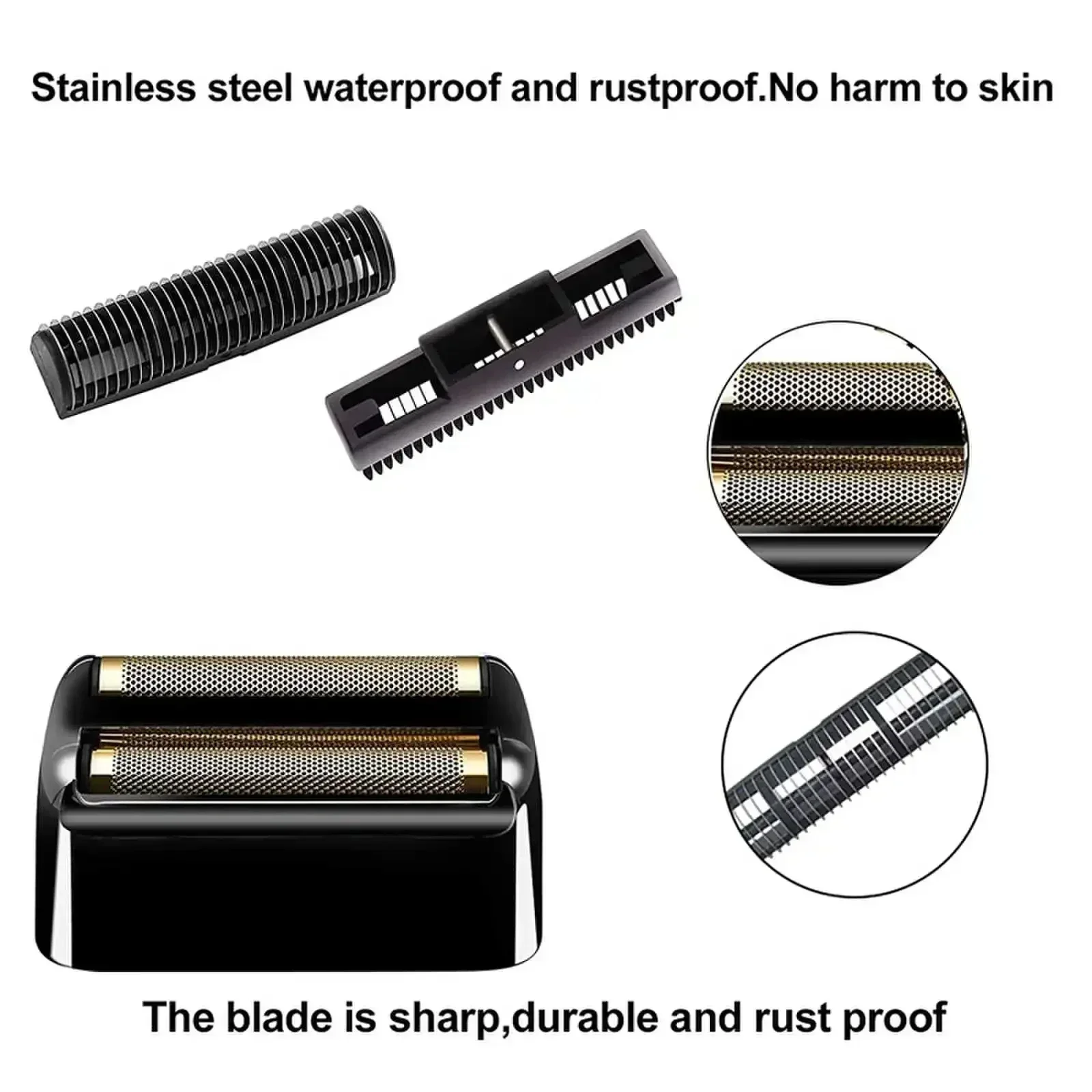 Professional Replacement Head Foil & Cutters for BaBylissPRO Barberology FXFS2G,FXFS2 Electric Shavers Blades