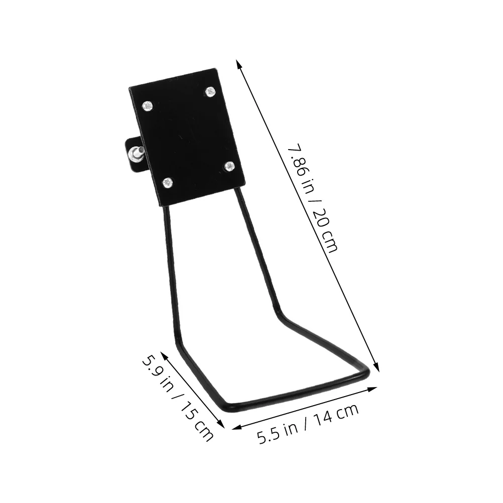 حامل معدني للدراجة الأمامية، إطار حديد قوي قابل للتعديل، حامل أمامي للدراجة، دعامة دعم لملحقات الدراجة