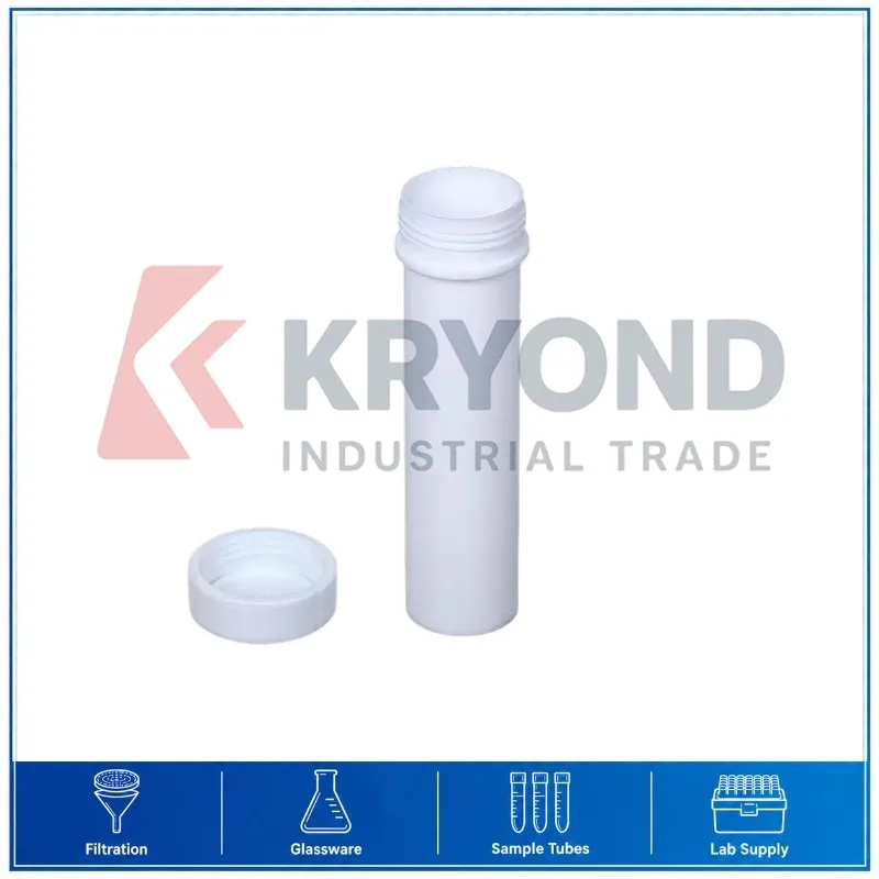 PTFE Centrifuge Tube Screw Cap Flat Bottom 5mL 10mL 15mL 20mL 25mL 50mL 60mL Laboratory Sample Container Storage Research Series