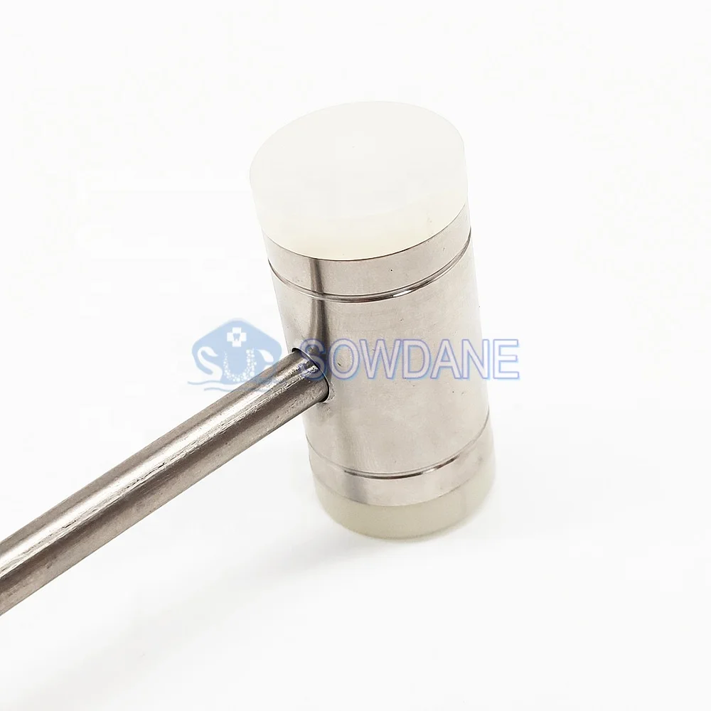 High Quality Stainless Steel Lab Extraction Tool Implant Bone Mallet Hammer with Replaceable Pad Multi Purpose