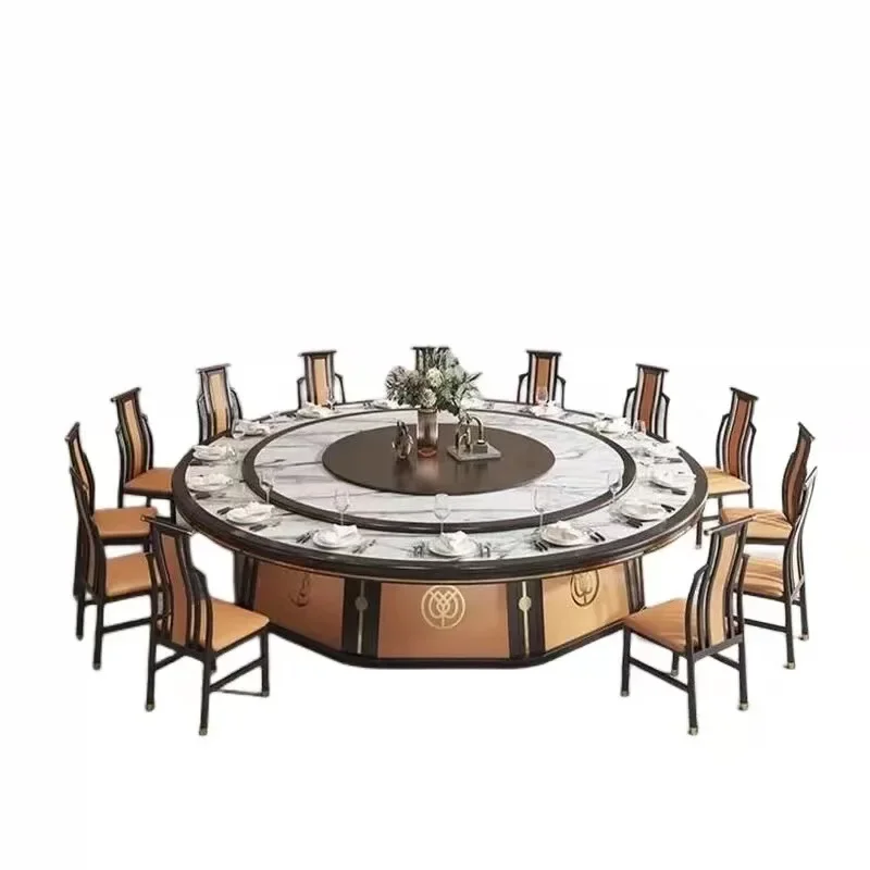 طاولة طعام بلاطة صخرية رخامية، موقد بطارية غير مرئي، وعاء ساخن، نادي الفندق، الإقامة المنزلية