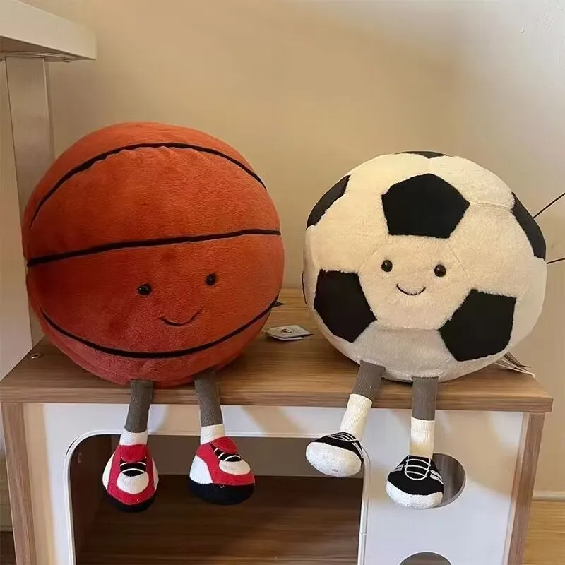 28cm Basketball football billiards plush toys sports fun and cute gifts  soccer ball  football accessories  kids soccer