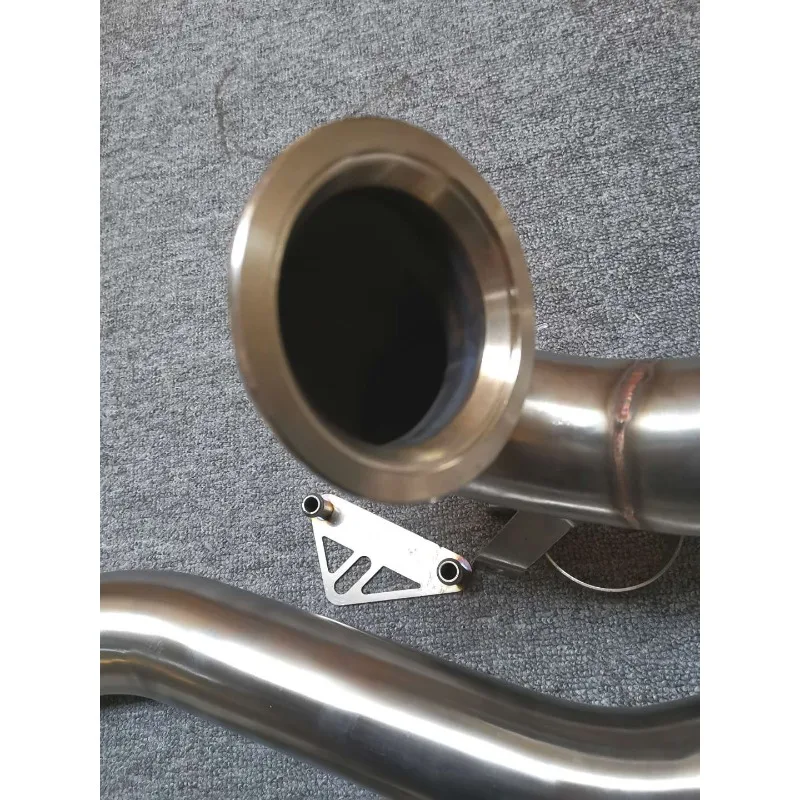 76mm Turbo Downpipe Exhaust Manifold for VW Golf R GTI CC Audi S3 TT TTS