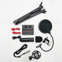 Podcast Equipment Bundle with BM800 Microphone and V8 Sound Card Podcast Equipment Perfect for Podcasting Gaming Music Recording