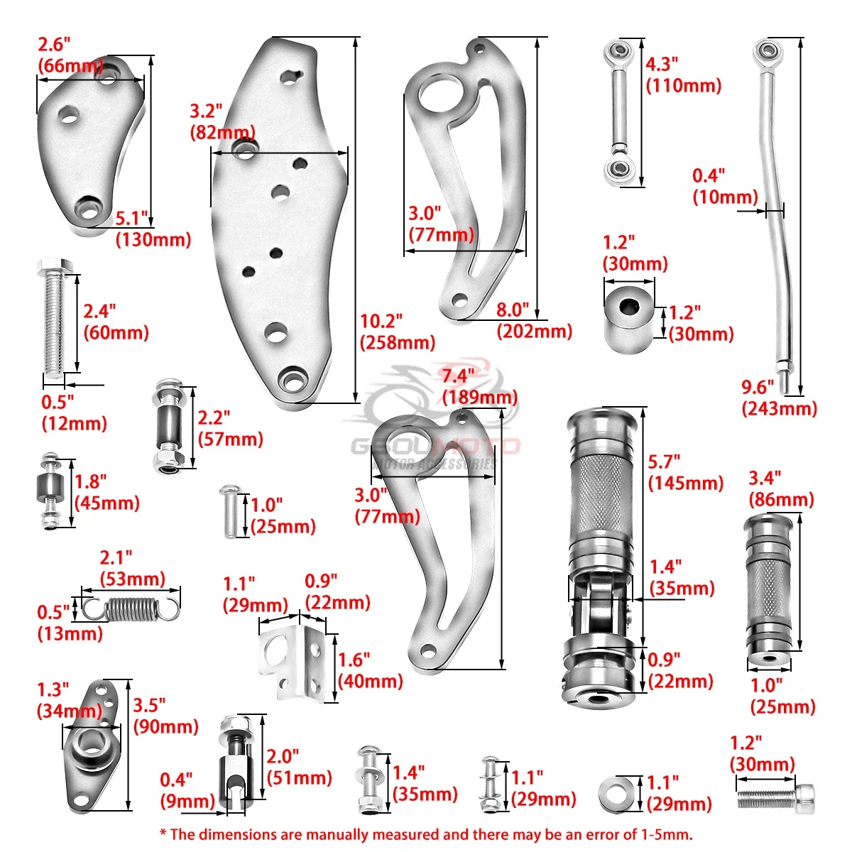 New Motorcycle Accessories Forward Controls Complete Kit Pegs Levers Linkages For KAWASAKI VN800 Vulcan VN 800 VN800A 1995-2006