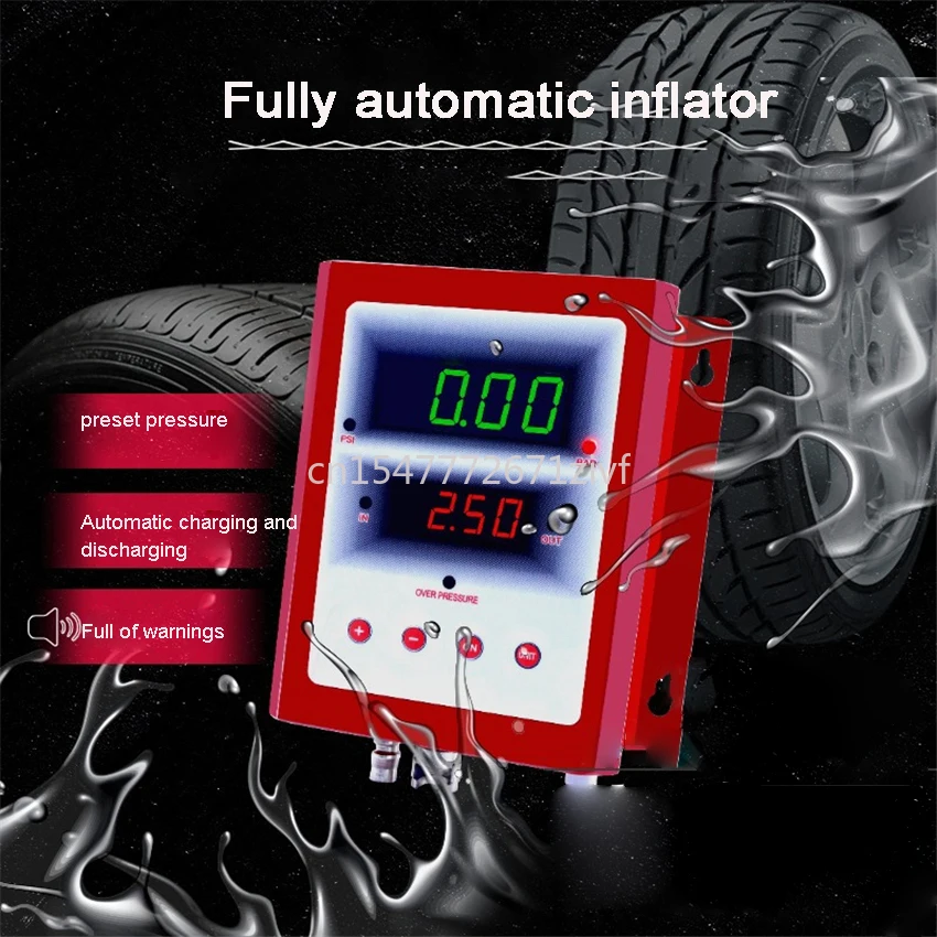 

110V-220V High-precision Fully Automatic Inflator For Car Tires 45W Waterproof And Rust Proof