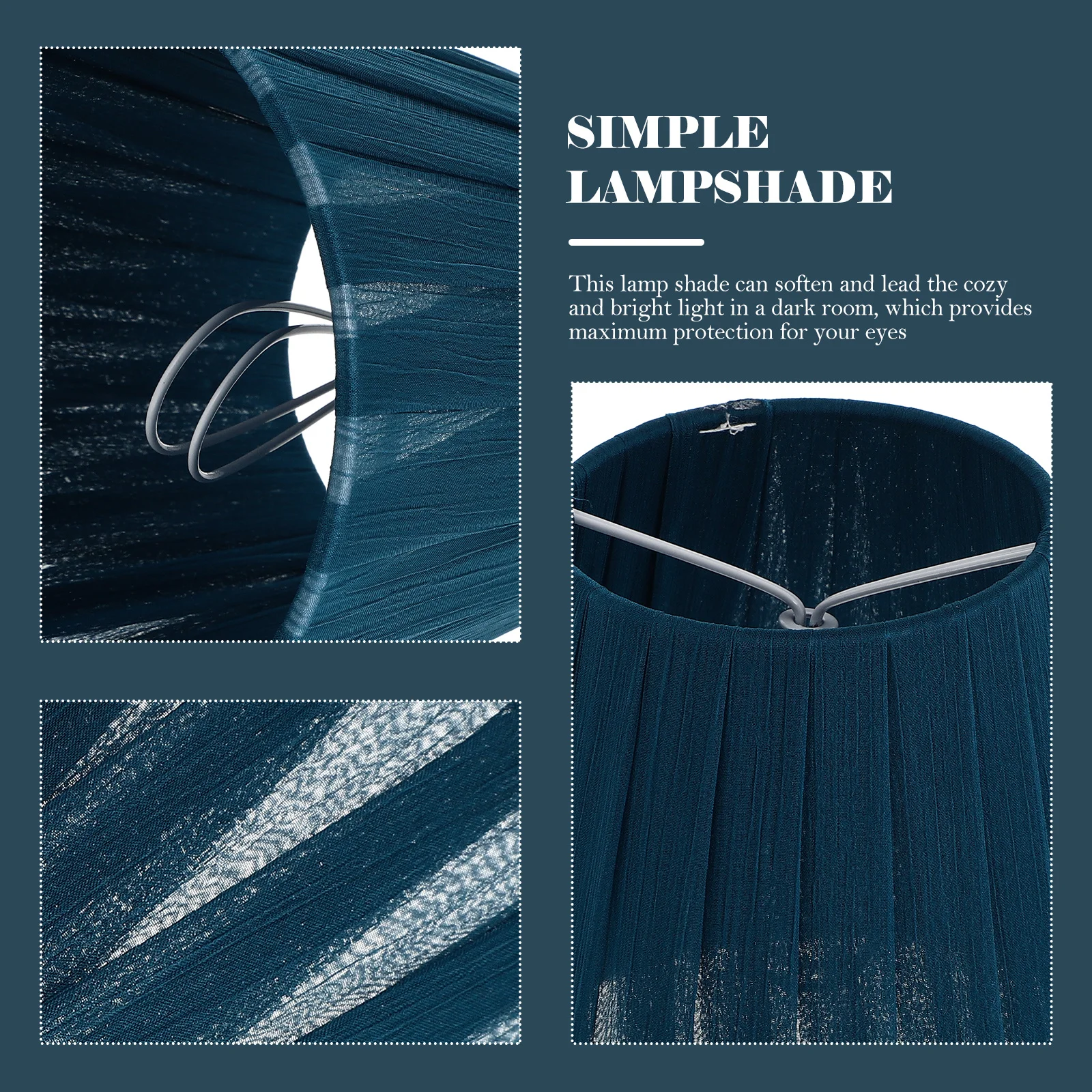 

Cloth Art Lampshade For Home Premium Dust-Proof Light Cover Diffuser, Softens Brightness, Eye-Protection Lamp Shade