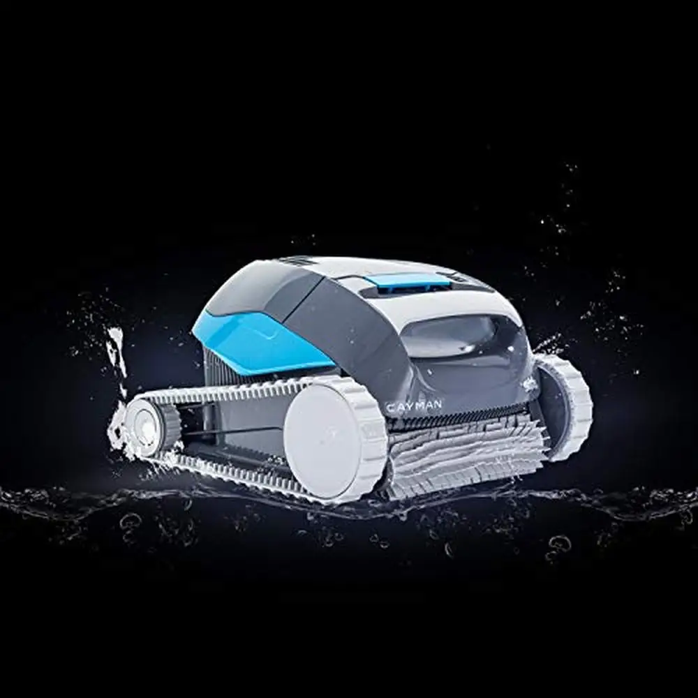 Robotic Inground Pool Cleaner HyperBrush Top-Access Filter Lightweight Rubber Tracks