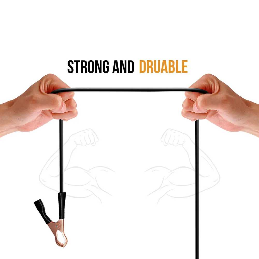 Boguang-ワニ口クリップ付きソーラーケーブル、充電式バッテリー、パネル、ソーラーセル、モジュール、赤、黒、12v、1セット