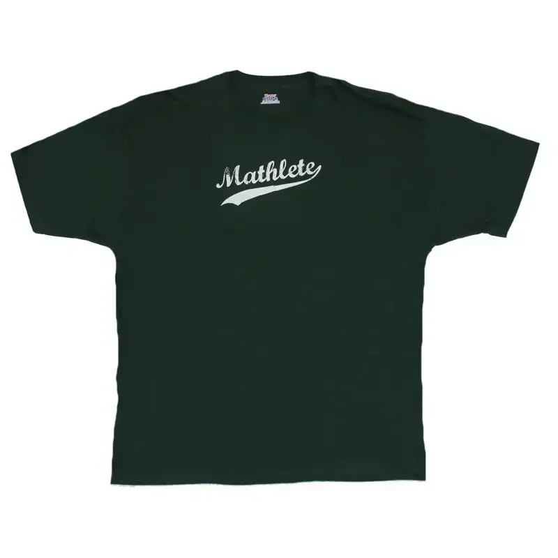 Mathlete Mens T Shirt Script Style Logo Image