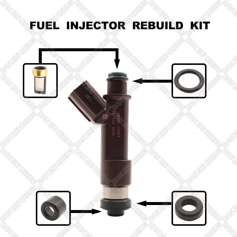 

Fuel Injectors Seals O-Ring Repair Filters for 05-09 Toyota Tundra Sequoia GX470 LX470 4.7L 23250-50060 23209-50060