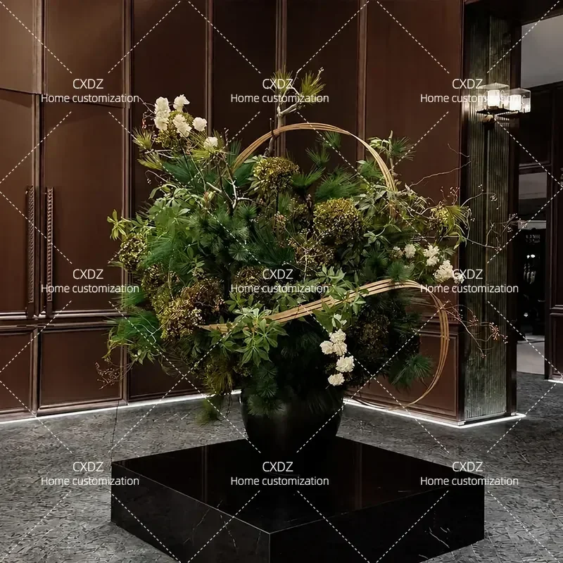 Artificial Flower Bouquet Simulation Plant Desktop Arrangement Fake Flowers for Home Hotel Mall Decoration Ornament