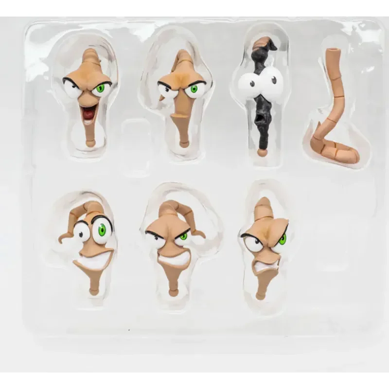 PDNA Earthworm Jim Action Figure Worm Body Psy-Crow Bob The Killer Gold Fish Snot Anime Figures Doll Toy Model Collection Gift