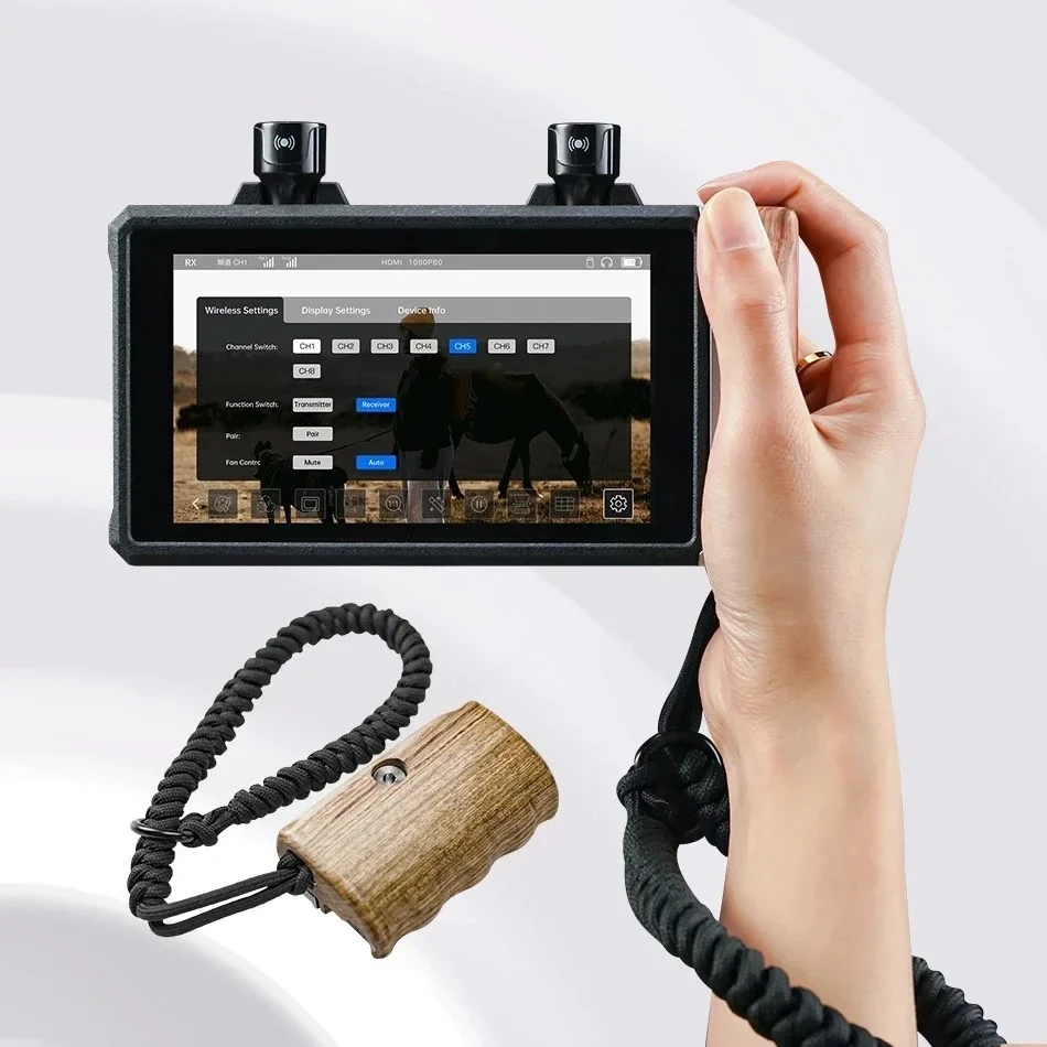 Wireless video transmission monitor, professional 4K input, single-lens reflex camera