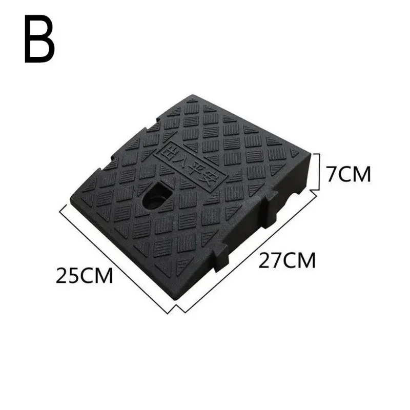 Tragbare Auto-Radrampen, 7/11/13 cm Höhe, robustes, rutschfestes Schwellenrampen-Set, Auffahrt, Radhalter für Auto, LKW, Anhänger, Fahrrad – Detail 6