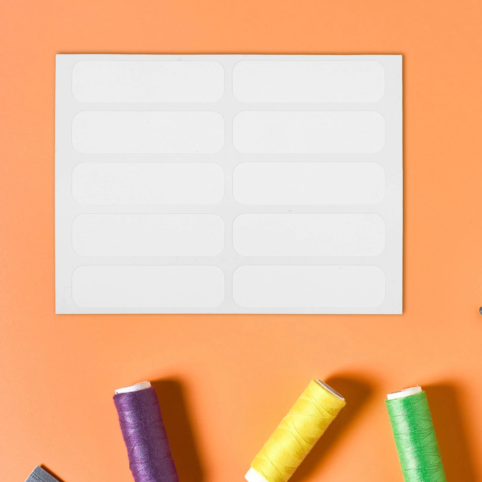 100Pcs 의류 태그에 대 한 흰색 색상 빈 헝겊 레이블 태그 수 제 스티커 레이블 바느질 공예 Diy 모자 핸드백 만들기