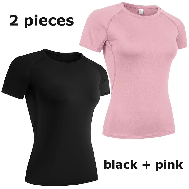 Compression Shirt Short Sleeve Athletic Yoga