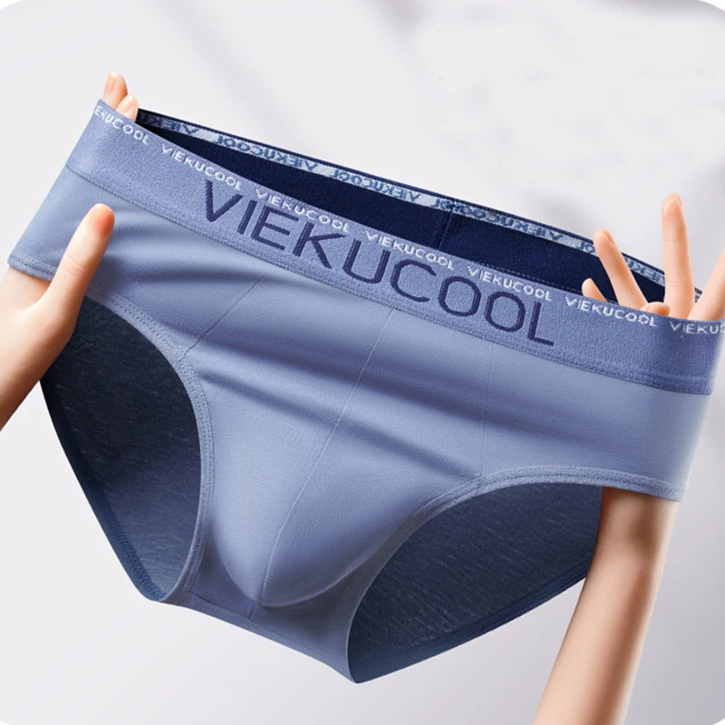 1pcs Cotton Male Brief Men Plus Size Panties Solid Color Sexy Underwear Man Mid Waist Underpants Breath Comfort Panties