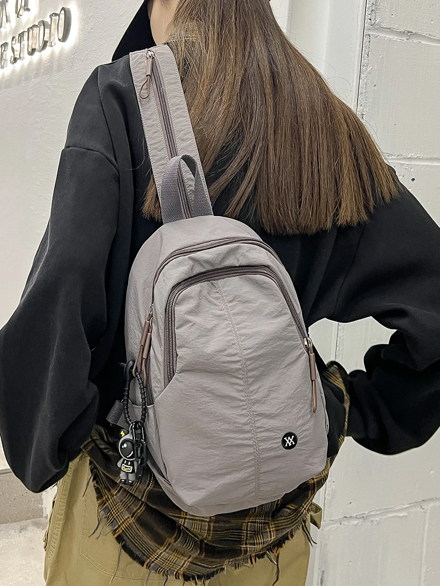 

2025 Outdoor Sports ex Lightweight Bapa Travel Hiking Bag Multi-Functional Chest Bag Student Bookbag Men's Women's Model