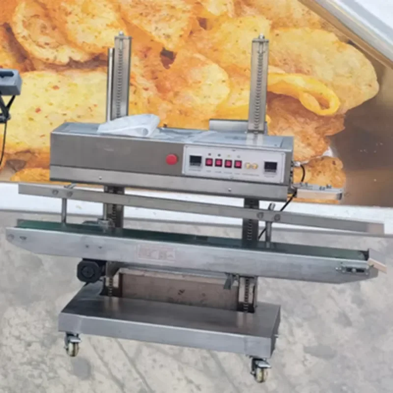 Hot Selling Commercial Plastic Film Big Large Heavy Bag Stand up Pouch Vertical Sealing Machine With Code Printer Heat Sealer