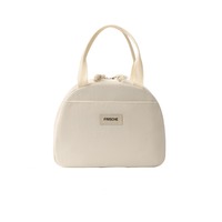 Handbag Zipper Corduroy Lunch Bag Large Capacity Keep Warm/fresh Picnic Bag Aluminum Foil Cosmetic Storage Bag School