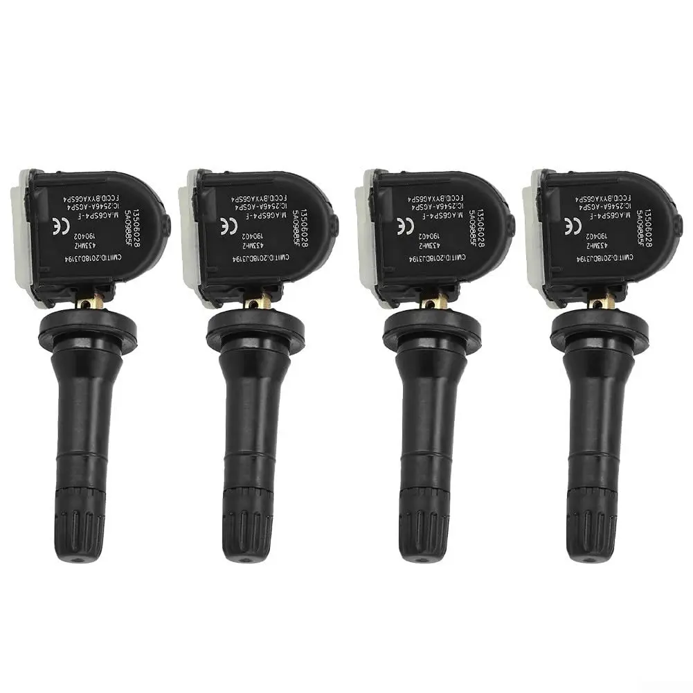 

TPMS Tire Pressure Monitoring Sensor 13506028 13594222, ABS Material, Black, 4 Pieces, Direct Replacement For Men Ampera Antara