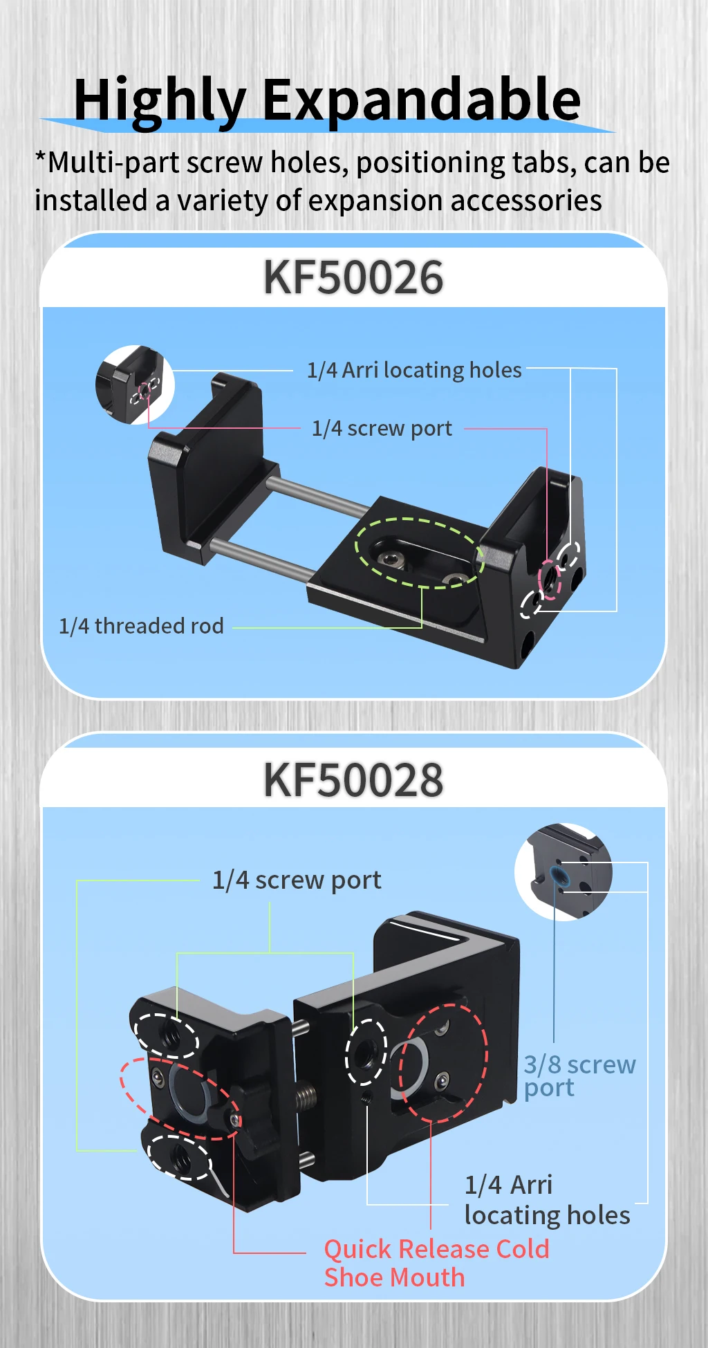 Universal Mobile Power Bank Halter SSD Halterung Clamp 53-83mm Quick Mount Kalten Schuh für DJI Mic SLR Kamera telefon Stativ Vlog Clip – Detail 26