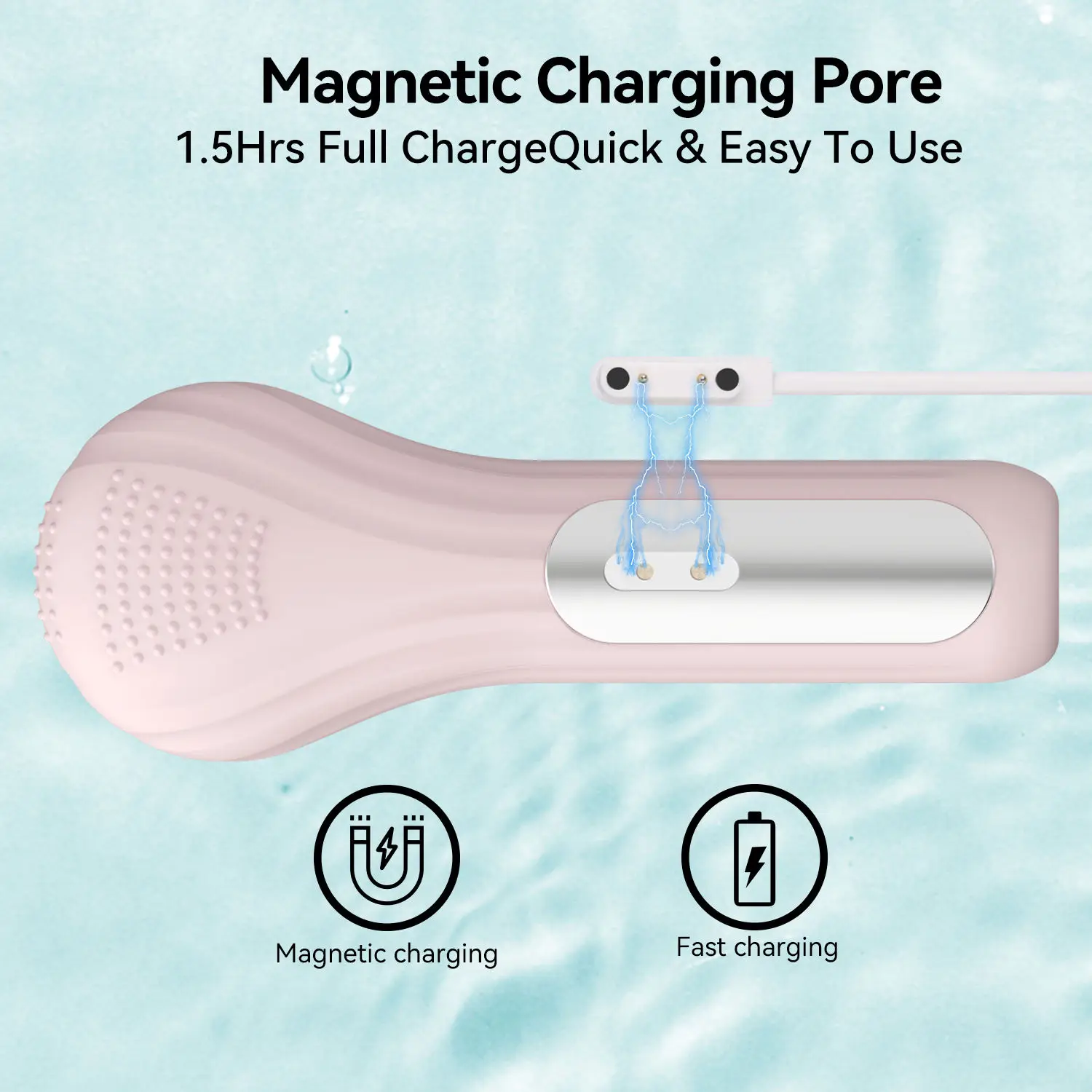 فرشاة تنظيف الوجه سونيك، منظف الوجه الكهربائي المقاوم للماء، تنظيف عميق، تقشير، فرشاة تنظيف الوجه بالاهتزاز