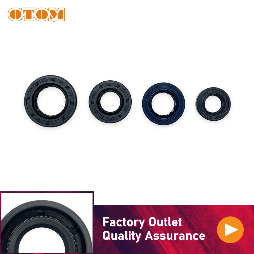 OTOM-Juego de sellos de aceite para motocicleta, eje de cambio de marchas, eje de arranque del avellanado, palanca de empuje de embrague para motor KEWS K23 LONCIN YB250R