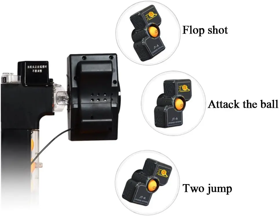 Máquina automática de pingue-pongue para tênis de mesa ZXMOTO para treinamento de tênis de mesa atualização robô de pingue-pongue