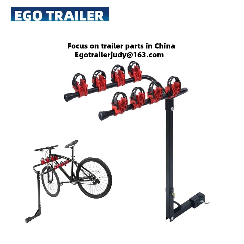 EGO Heavy Duty 4 Bicycle Bike Rack Car Swing Down SUV Truck Van Hitch Mount Carrier Capacity 60kg