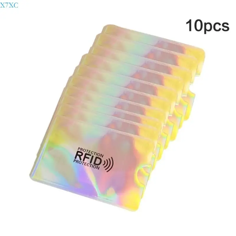 X7XC 5/10/20Pcs Credit Card Holder Card Protective Sleeve Organzier for Women Men Anti RFID Identity Theft Protector-