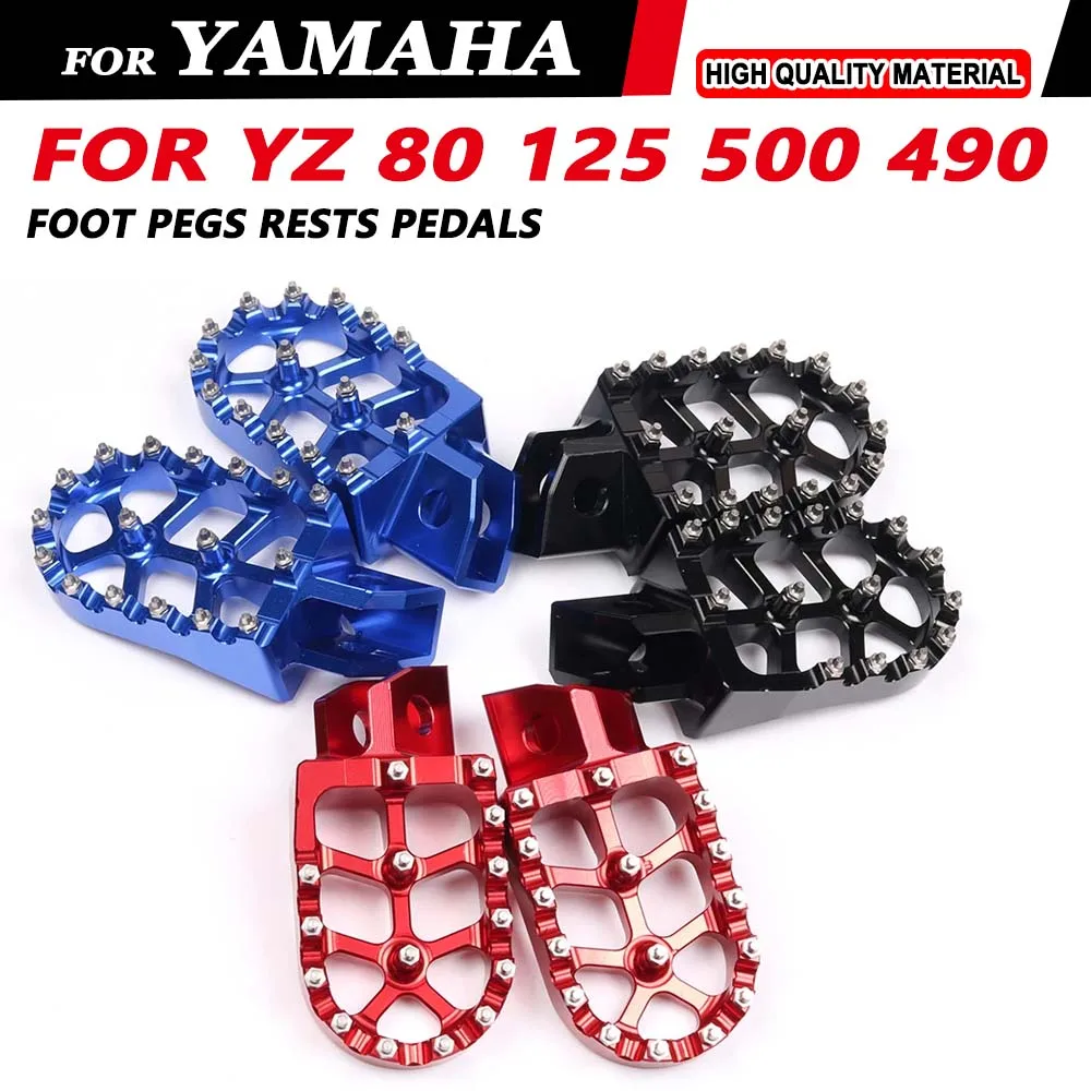 For YAMAHA YZ 80 125 250 490 500 YZ80 YZ125  YZ250 YZ490 YZ500 Motorcycle Accessories Footrest Footpeg Foot Pegs Rests Pedals