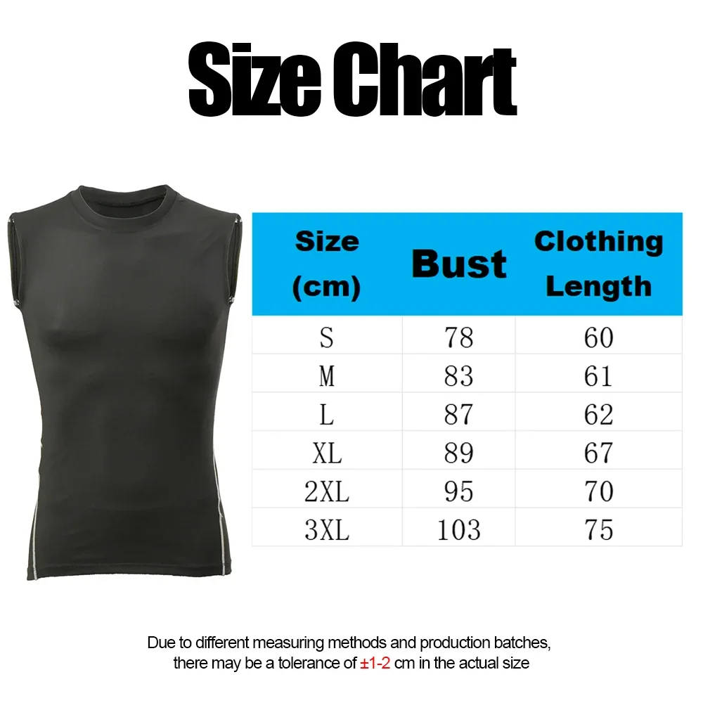 Men Compression Tank Top Quick-drying Jersey Slim Sleeveless Vest Breathable Quick Dry for Fitness Gym Sweat Cycling Active Tops