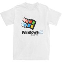 Men Windows 95 T-Shirts Windows95 Classic Computer System Cotton Tees Beach Short Sleeve T Shirt O Neck Leisure Casual Tee Shirt