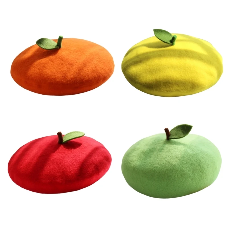 652F Round Fruit Hat for Casual Dressing and Themed Photo Styling