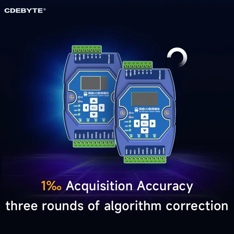 ME31-AAAX2240 RS485 ModBus Ethernet I/O Network Acquisition Control Module Rail Installation 2DI+2AI+4DO Industrial Grade 4~20mA