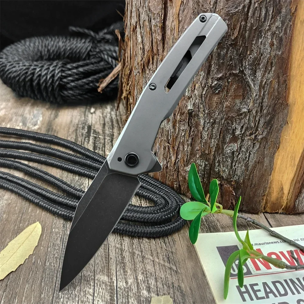 

1404 Flyby Flipper Folding Pocket Knife 420 Steel Handle D2 Steel Blade Outdoor Camping Hunting Knives Survival Knife EDC Tools