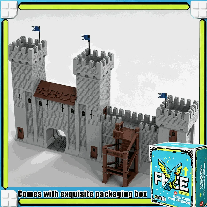 5497PCS Modular Castle Building Blocks Medieval Fortress Tower Model Custom Puzzle DIY Assembly Creative Display Toy Gift