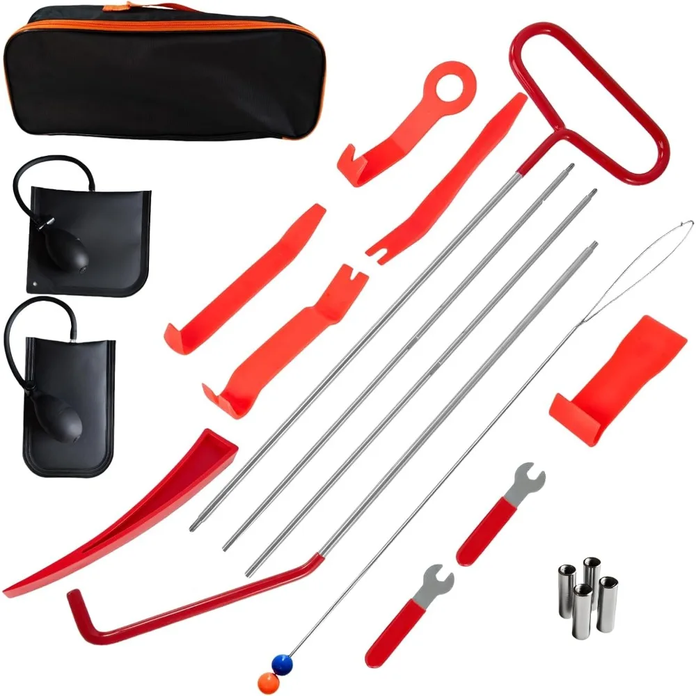 

20PC Multifunctional Stainless Steel Car Repair Tool Kit with Portable Carrying Case, Emergency Vehicle Kits, Emergency Escape K