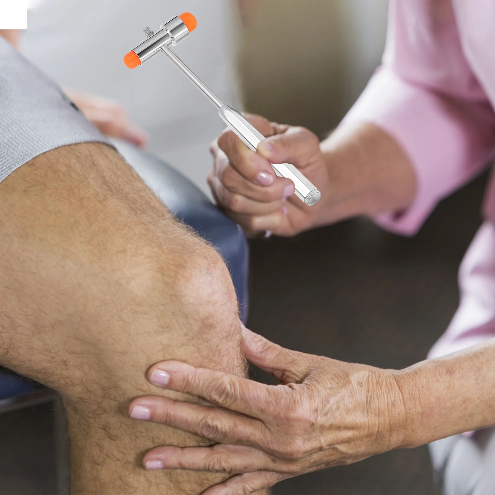 

Dual-Head Reflex Hammer Zinc Alloy Medical Diagnostic Tool For Nerve Examination Portable Clinic Use Teaching Equipment