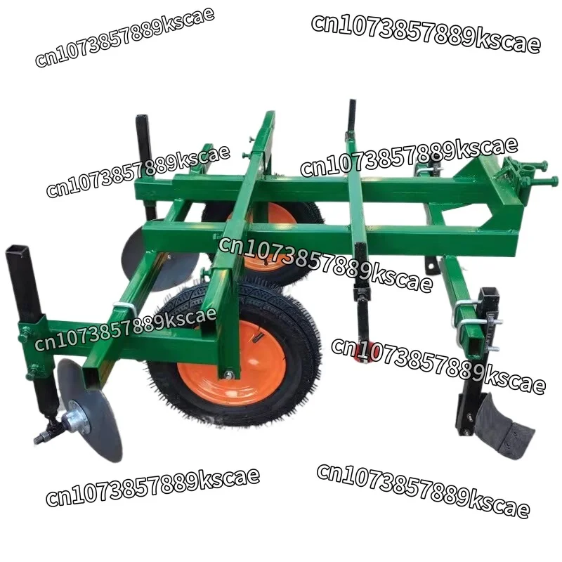 Tractor Mounted Plastic Mulching Machine, Multi-Function Farm Film Laying Equipment, Manual Drive Mulch Layer for Gardening