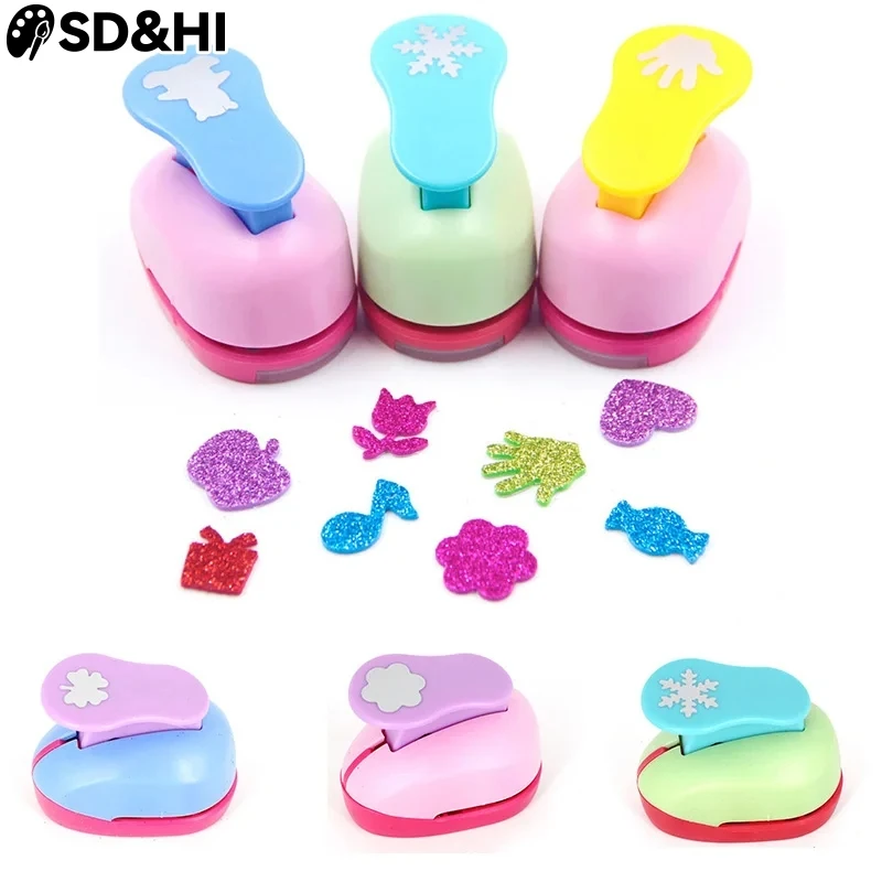 Flower Furador 5*3*4.5cm DIY Paper Cut Eva Foam Maker Puncher Scrapbooking Labor Saving For Kid Hole Punch Embossing 8mm Small