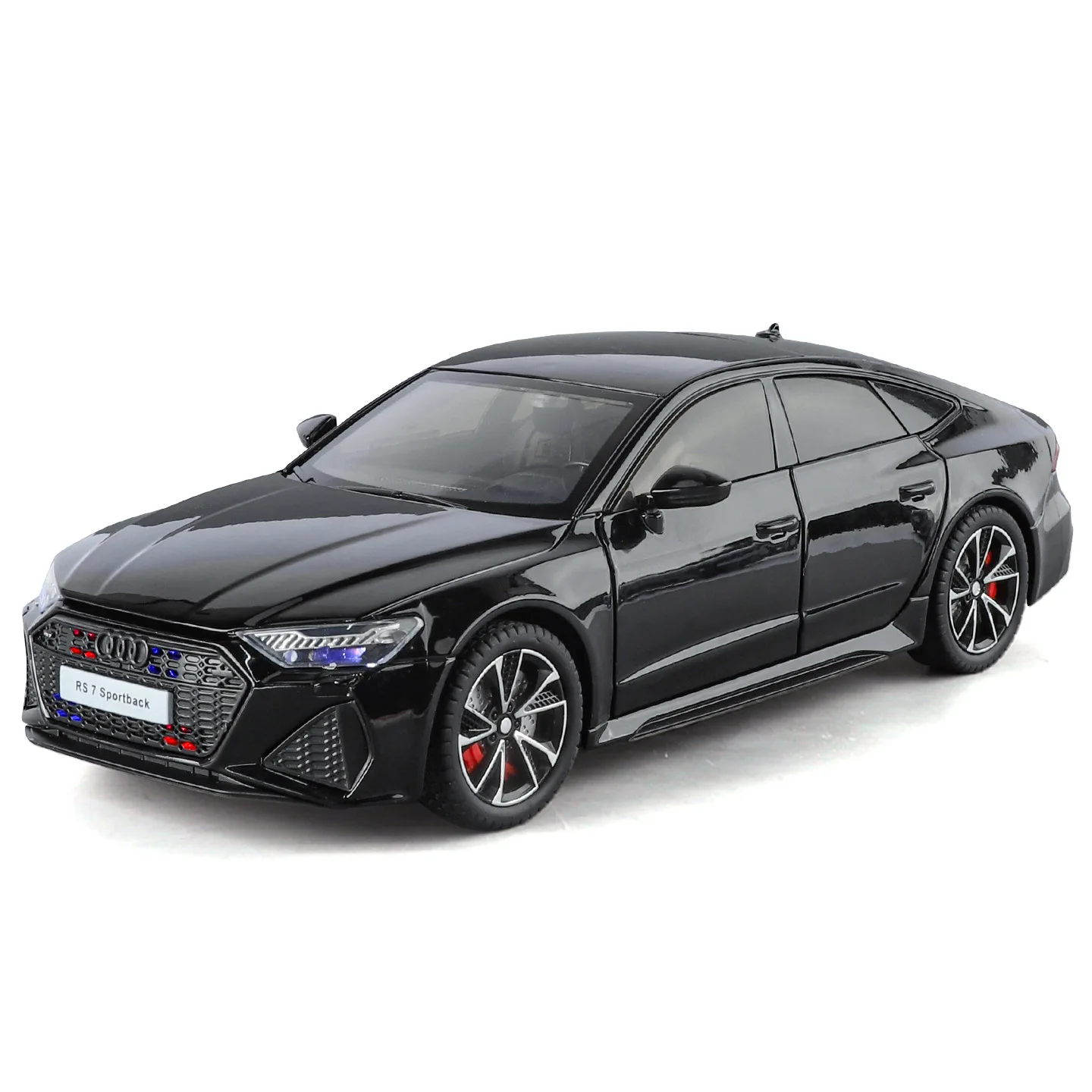 1:24 RS7 スポーツバック スポーツカー 合金ダイキャストシミュレーションモデルカー おもちゃ サウンドとライト付き プルバック式おもちゃ 子供向けギフト