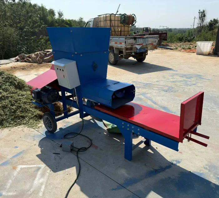 Mini Electric Double Screw Silage Baler Machine Hay Baler and Straw Forage Baler  for Small Scale Agriculture Farm Livestock
