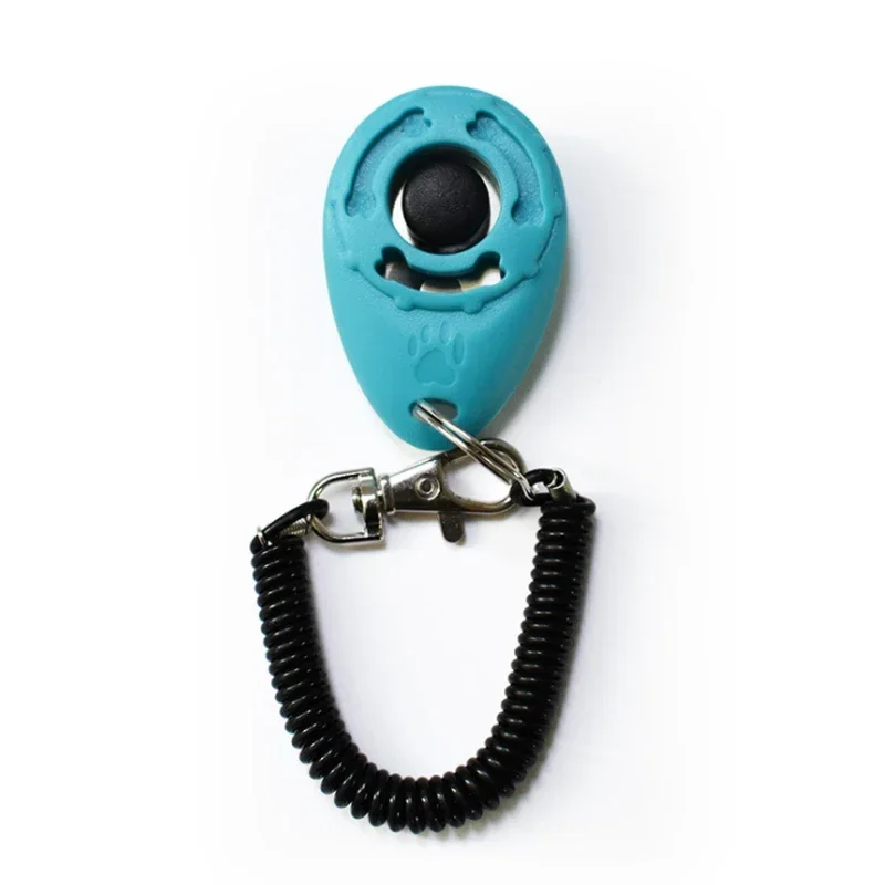 2-in-1 Hundetraining-Clicker aus Kunststoff, Neues Hunde-Trainingsgerät mit Verstellbarem Handgelenksband, Schlüsselanhänger mit Ton, Hundezubehör – Detail 6